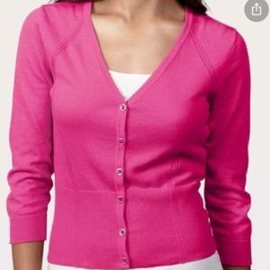 Barbie Pink Button Down Cardigan